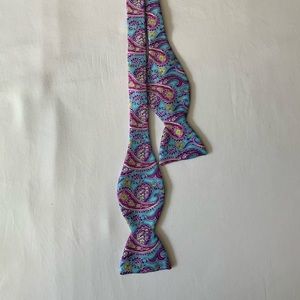 Men’s hand made Italian silk bow tie